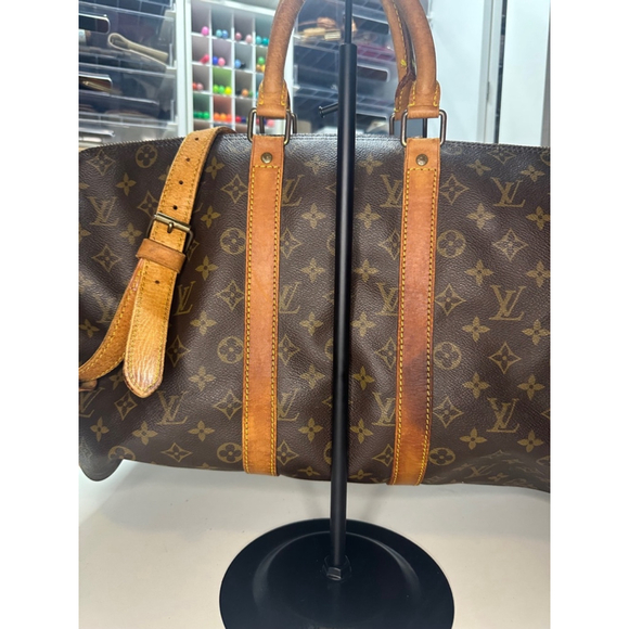 Louis Vuitton Monogram Canvas Keepall 55 Brown Travel Bag - Picture 9 of 16